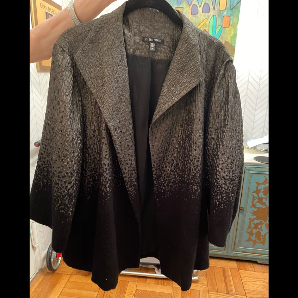 Eileen Fisher Open cardigan jkt. Great condition!